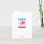 Joyeuse Saint-Valentin Élégante Carte de Vœux (Dos)