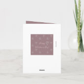 Joyeuse Saint-Valentin Élégante Carte de Vœux (Dos)