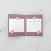 Joyeuse Saint-Valentin Élégante Carte de Vœux (Intérieur)