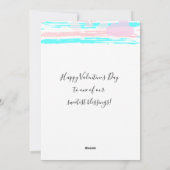 Joyeuse Saint-Valentin Élégante Carte de Vœux (Dos)