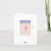 Joyeuse Saint-Valentin Élégante Carte de Vœux (Dos)
