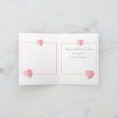 Joyeuse Saint-Valentin Élégante Carte de Vœux (Intérieur)