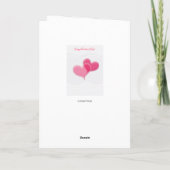 Joyeuse Saint-Valentin Élégante Carte de Vœux (Dos)