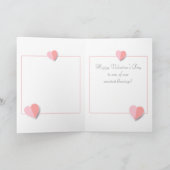 Joyeuse Saint-Valentin Élégante Carte de Vœux (Intérieur)