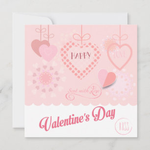 Joyeuse Saint-Valentin Élégante Carte de Vœux