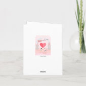 Joyeuse Saint-Valentin Élégante Carte de Vœux (Dos)