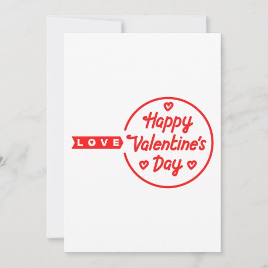 Joyeuse Saint-Valentin Invitation d'amour (Devant)