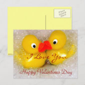 Joyeuse Saint-Valentin, Je t'aime_ Carte postale (Devant / Derrière)