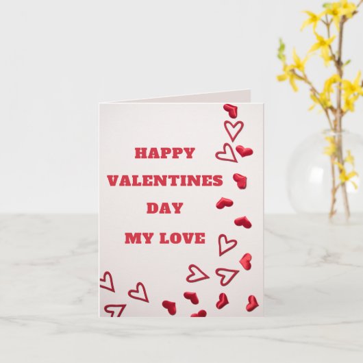 Joyeuse Saint-Valentin ma carte de voeux d'amour (Fleur jaune)