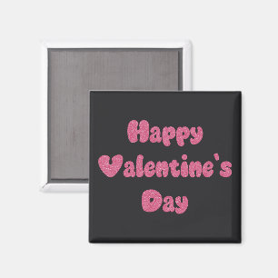 Joyeuse Saint-Valentin Magnet à Paillettes