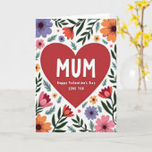 Joyeuse Saint-Valentin Maman Carte d'amour (Fleur jaune)