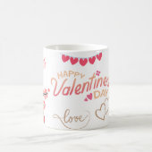 Joyeuse Saint-Valentin Mug à Café Coeurs Amour (Centre)