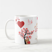 Joyeuse Saint-Valentin Mug à Café Coeurs Amour (Gauche)