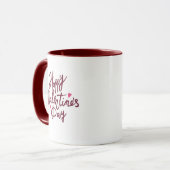 Joyeuse Saint Valentin mug blanc & rose (Devant gauche)
