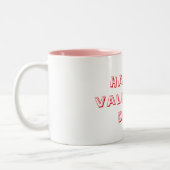 Joyeuse Saint Valentin mug blanc & rose (Gauche)