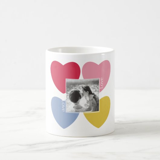 Joyeuse Saint-Valentin - mug personnalisé avec pho (Centre)