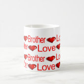 Joyeuse Saint-Valentin Mugs Amour Frère Cœurs (Centre)