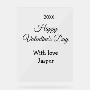 Joyeuse Saint-Valentin nom amour simple année styl