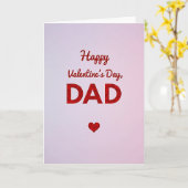 Joyeuse Saint-Valentin Papa Carte Rayée (Fleur jaune)