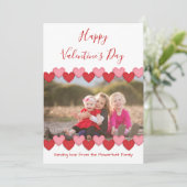 Joyeuse Saint-Valentin Photo | Carte de voeux plat (Debout devant)