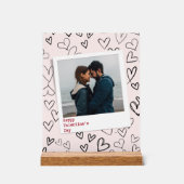 Joyeuse Saint Valentin Photo Moderne Élégante Roma (Recto)