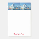 Joyeuse Saint Valentin Pingouin Note Post-it (Devant)