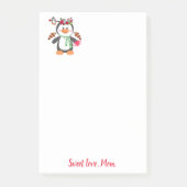 Joyeuse Saint-Valentin Pingouin Note Post-it (Devant)