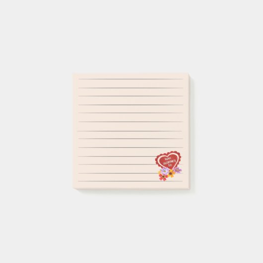 Joyeuse Saint Valentin Post-it Notes (Devant)