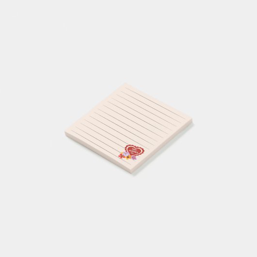 Joyeuse Saint Valentin Post-it Notes (Incliné)