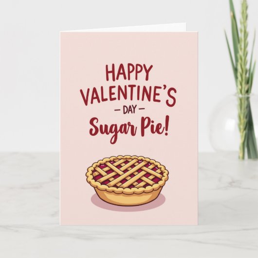Joyeuse Saint-Valentin Sugar Pie Carte (Devant)