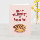 Joyeuse Saint-Valentin Sugar Pie Carte (Fleur jaune)