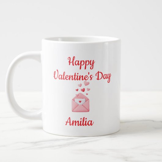 Joyeuse Saint-Valentin Tasse d'amour mignonne (Gauche)