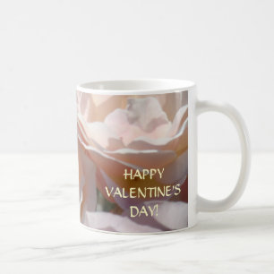 Joyeuse Saint-Valentin ! Tasse de café Roses roses