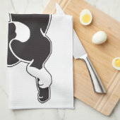 Joyeuse serviette de cuisine de Noël de Woowoo (Quart Plié)