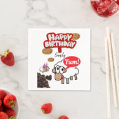 Joyeuse serviettes en papier d'anniversaire, agnea (En situation)