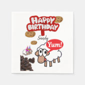 Joyeuse serviettes en papier d'anniversaire, agnea (Devant)