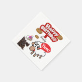 Joyeuse serviettes en papier d'anniversaire, agnea (Coin)