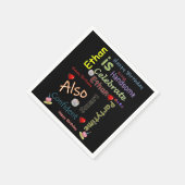 Joyeuse serviettes en papier d'anniversaire Ethan (Coin)