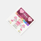 Joyeuse serviettes en papier d'anniversaire, Flama (Coin)