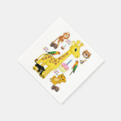 Joyeuse serviettes en papier d'anniversaire, Giraf (Coin)
