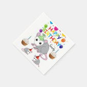 Joyeuse serviettes en papier d'anniversaire, Possu (Coin)