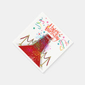 Joyeuse serviettes en papier d'anniversaire, tapis (Coin)