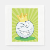 Joyeuse serviettes en papier de balle de golf (Devant)