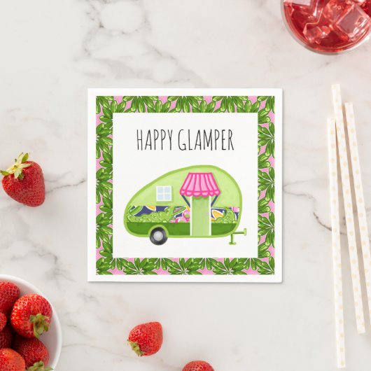 Joyeuse serviettes en papier glacé (En situation)