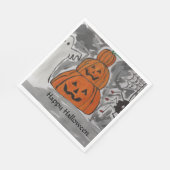 Joyeuse serviettes en papier Halloween (Coin)