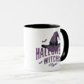 Joyeuse sorcière Halloween Mug de nuit - sorcière  (Devant droit)