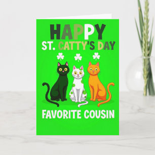 Joyeuse St Cattys Day Cousine Carte