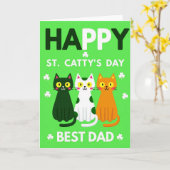 Joyeuse St Catty's Day Meilleure Carte Papa (Fleur jaune)