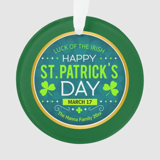 Joyeuse St. Patrick, "Chance des Irlandais" (devant)