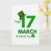 Joyeuse St Patrick Journee Mars Carte (Fleur jaune)